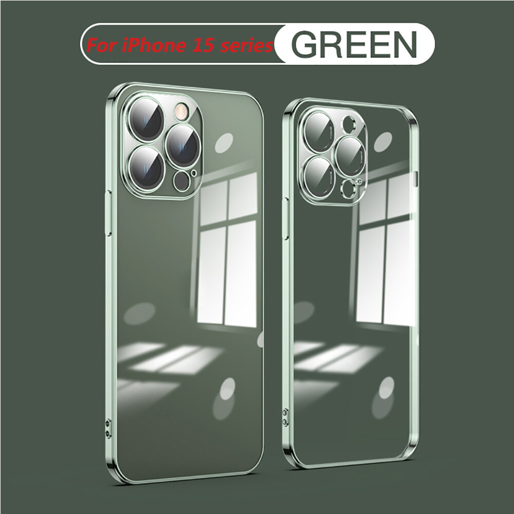 Silicon mềm trong suốt bìa cho Iphone 15 Pro Max trường hợp I phone15 Pro 15Pro 15 cộng với iPhone 15 Kính bảo vệ máy ảnh chống sốc coque 2023 vỏ