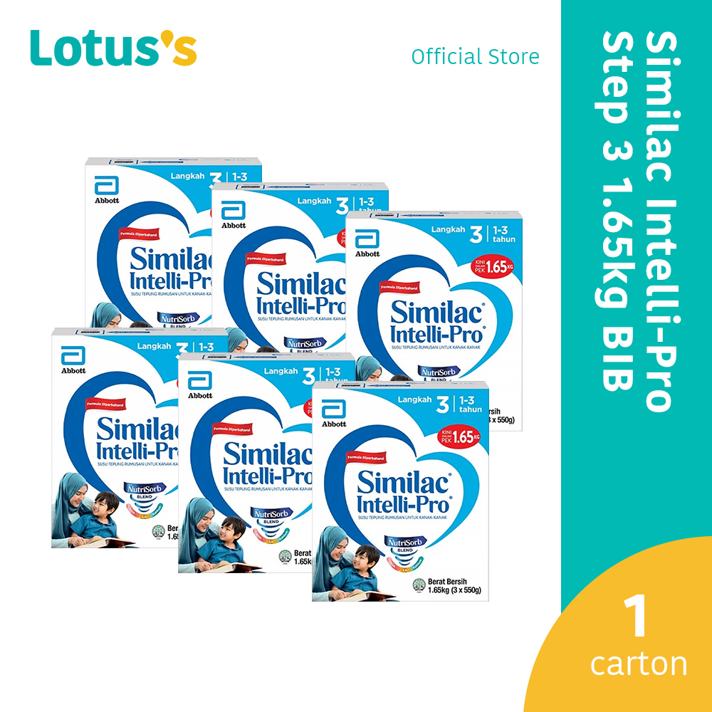 Similac Intelli Pro 3 BIB (1.65kg X 6) 1-3 Years(1 Carton)