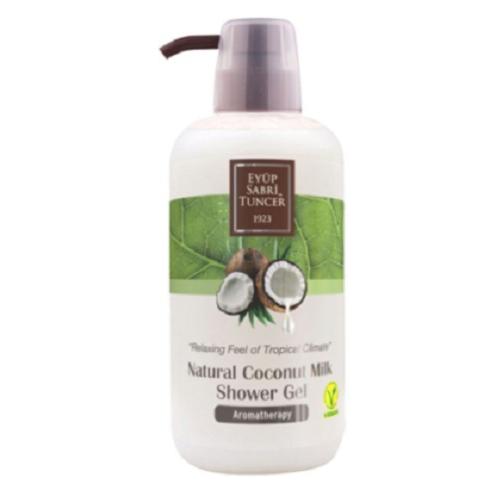 [ LOCAL READY STOCK ] Eyup Sabri Tuncer Natural Coconut Milk Shower Gel Sabun Badan Semulajadi Wangi Santan Kelapa 600ml