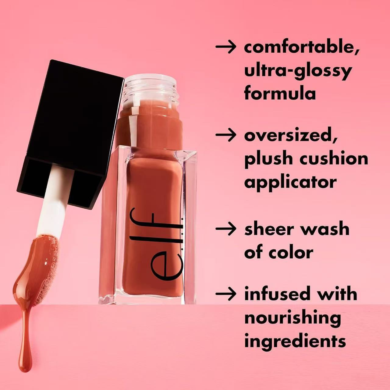 e.l.f. Cosmetics Glow Reviver Lip Oil Glimmer 7.6 mL