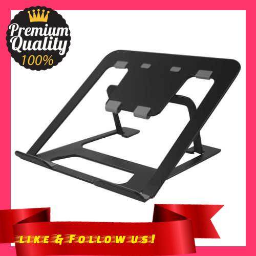 People\'s Choice Laptop Stand Laptop Holder Multi-Angle Stand with Heat-Vent Hole Elevate Laptop Angle Adjustable Foldable for Laptop Size up to 17in (Black)