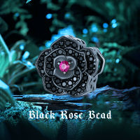 BAMOER 925 Sterling Silver Gladdon Rose Cross Bat Bead Charm For Women Bracelet Making DIY Fashion Jewelry SCC2379