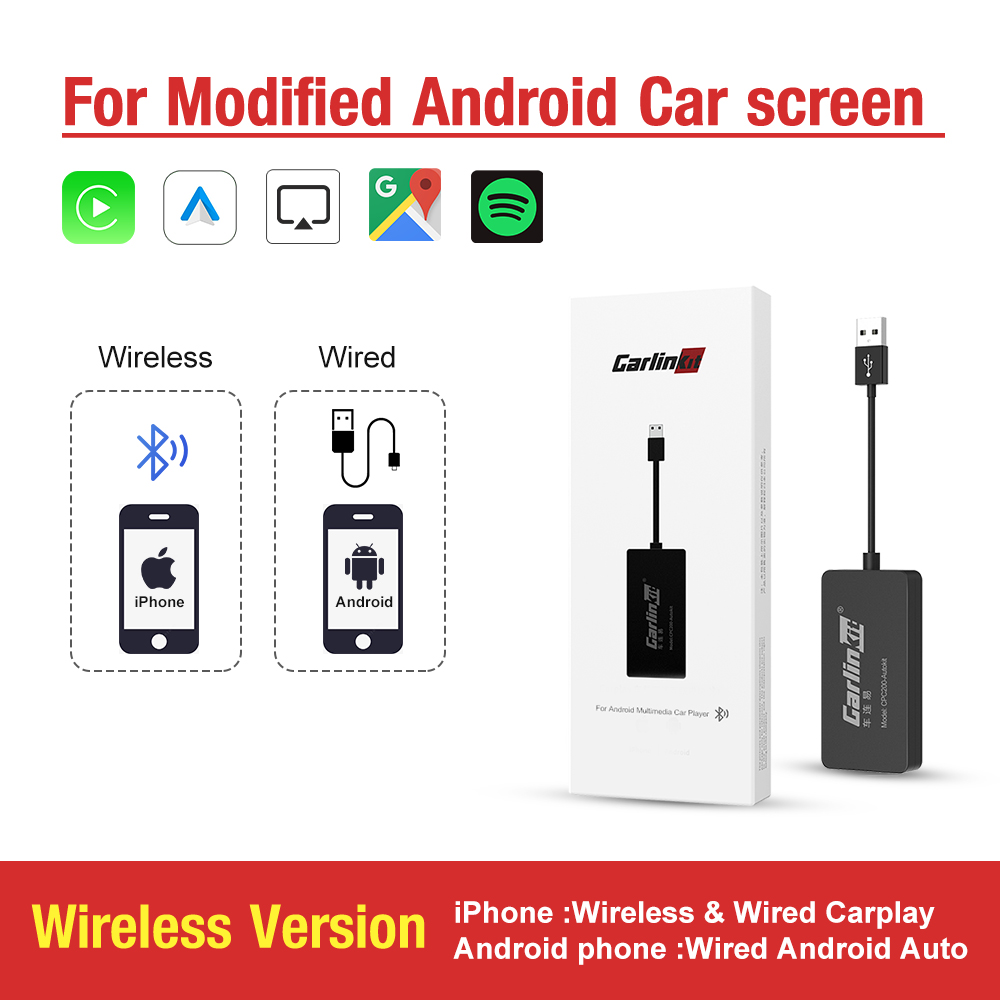 Carlinkit Carplay Không dây Apple CarPlay Dongle cho Android Navigation Player USB Smart LinkCarplay