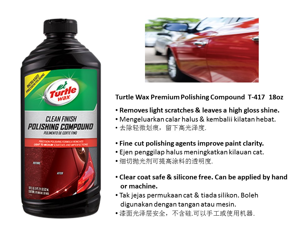 thumbnail image 2 of Turtle Wax T241A White Polishing Compound - 10.5 Oz Auto Paint Restorer 2 of 10