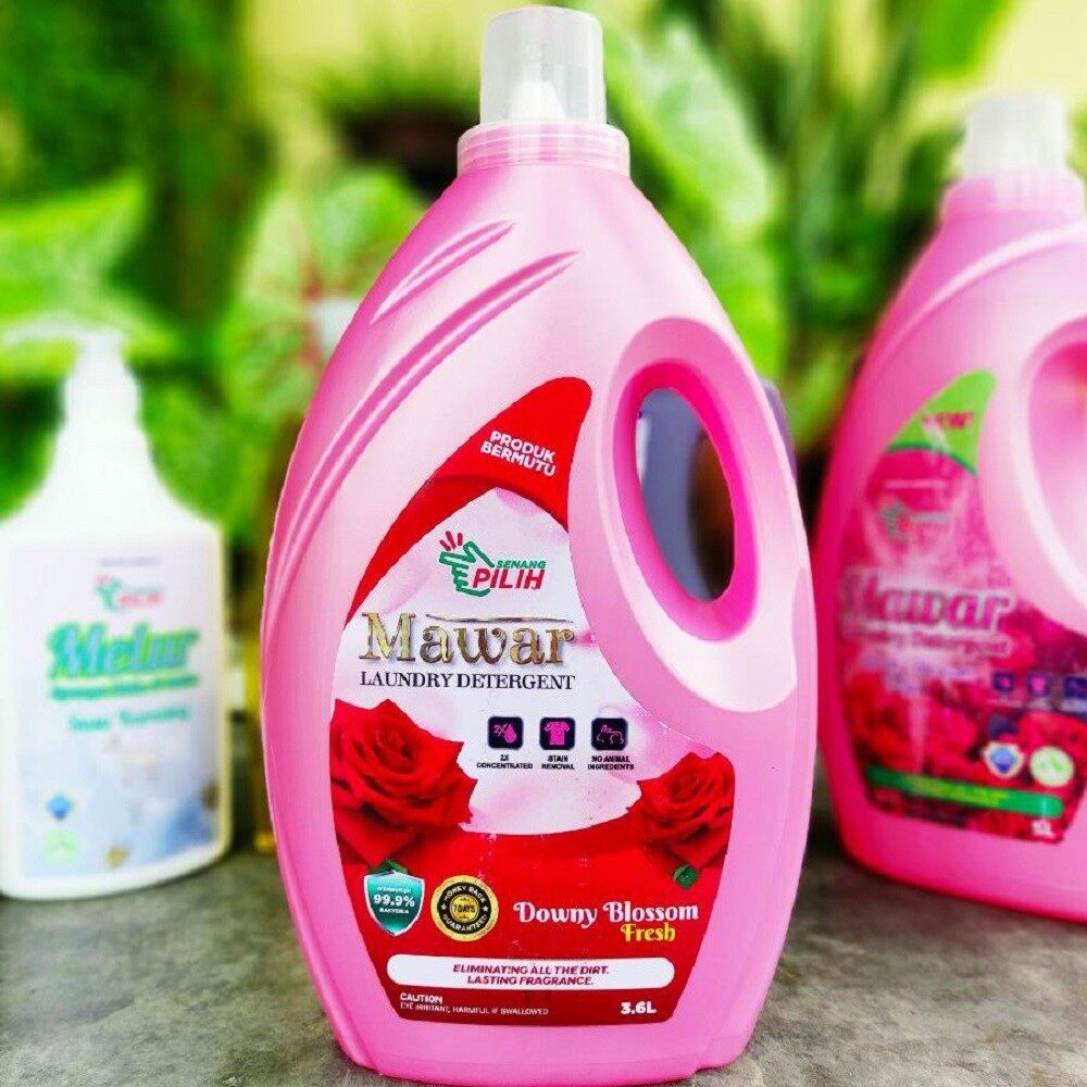 [ Local Ready Stocks ] Mawar Anti Bacteria Laundry Detergent Pencuci Pakaian Pembasmi Kuman ( 3.6L ) #senangpilih