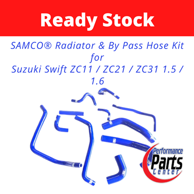 SAMCO Radiator & By Pass Hose Kit for Suzuki Swift ZC11 / ZC21 / ZC31 1.5 / 1.6 { Colour : Blue } { 11 pieces }
