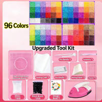Oldlaiben DIY Perler Beads Fuse Beads Kit Toy Children Puzzle 3D Craft 12000 PCS with Toolkit Kids Handmade Gift