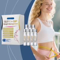 Glp-1+ Gip Weight Management Weight Loss Oral Strips Diet Supplements Vitality Boost Blood Sugar Heart Health Sleep Improvement Body Shape Control Heart Health Knee Joint Support Dietary Supplement(5ml*7)