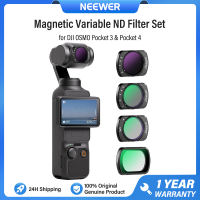 NEEWER Magnetic Variable ND Filter Set for DJI OSMO Pocket 4 & Pocket 3 UV CPL ND2-32 ND64-512 VND Black Mist Diffusion Camera Lens Filter Kit