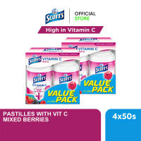 [Value Pack] Scott’s Vitamin C Pastilles for Iron Absorption Children Supplement Mixed Berries flavour (4 x 50s)