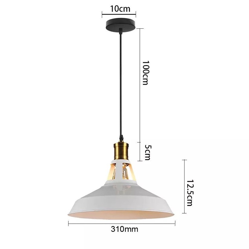 Pendant Light Industrial Retro Style LED Pendant Light black pendant lamp hanging Light Luminaire lampshade