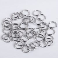 200pcs/Lot 4 5 6 8 10mm Stainless Steel Open Jump Rings Split Rings Connector For jewelry making Findings Accessories Supplies
