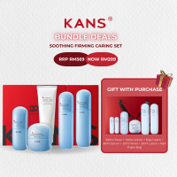 [KANS BUNDLE DEALS] KANS SOOTHING FIRMING CARING SET SOOTHING CALMING & MOISTURIZING [CLEANSER+TONER+LOTION+SERUM+MOISTURIZER]