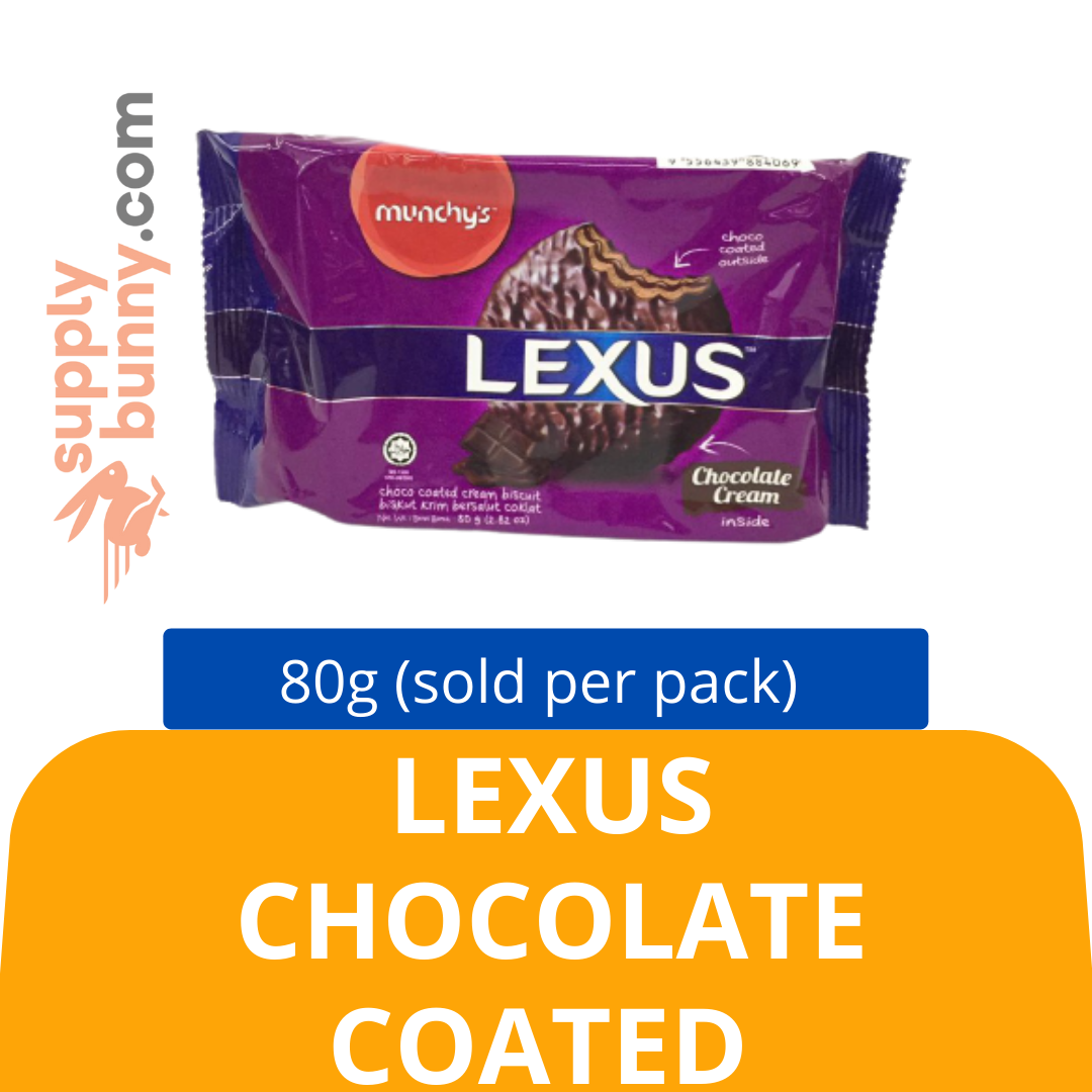Lexus – Chocolated Coated 80g (sold per pack) 香浓巧克力饼干 PJ Grocer Biskut Lexus Coklat Bersalut