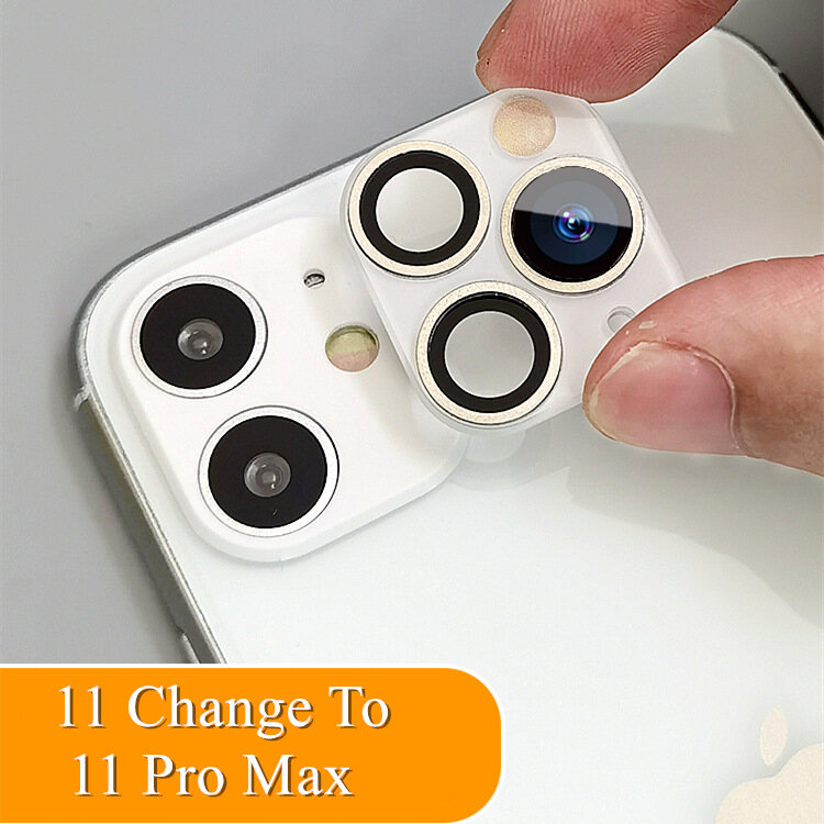 2021 Cho iPhone 11 Trở Thành 11 Pro Max Ống Kính Máy Ảnh Thay Đổi Thứ Hai, Dành Cho iPhone 11 Pro Max Bìa Tempered Kính Bảo Vệ Len