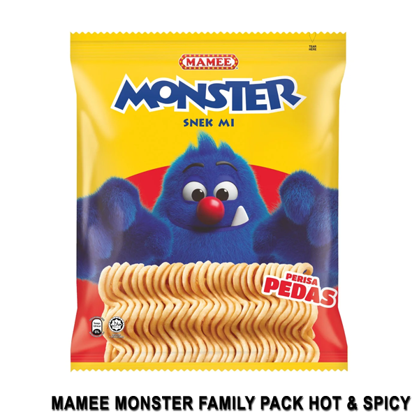 Mamee Monster Family Pack Hot and Spicy Noodle Snack (25gx8)