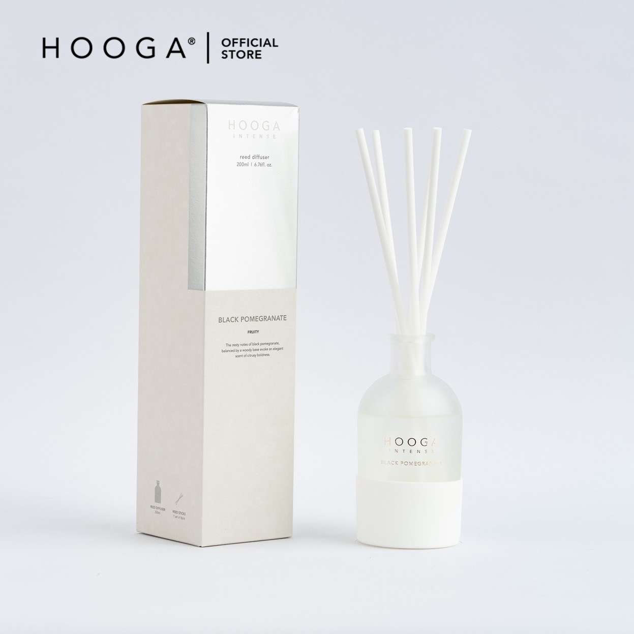 HOOGA White Series Reed Diffuser 200ml