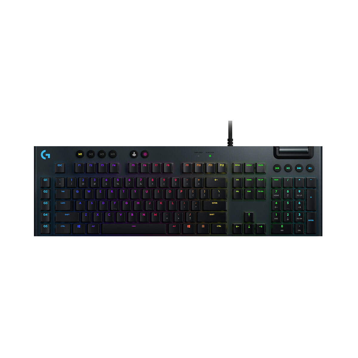 Logitech G813 Lightsync RGB Mechanical Gaming Keyboard (Tactile / Linear / Clicky) Ultra Thin, Logitech G HUB