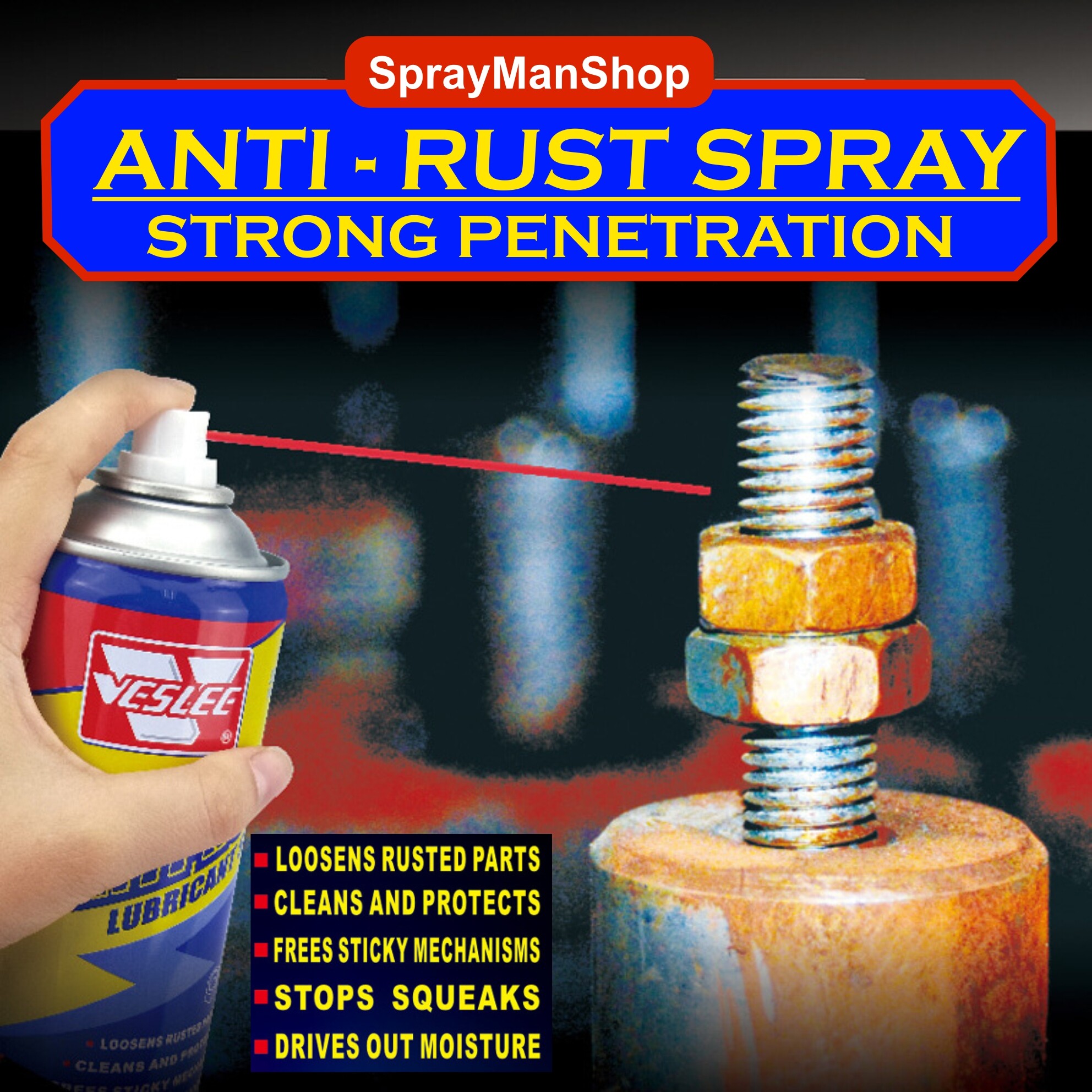 AntiRust Spray Veslee 450ml Spray Lubricant Price, Reviews