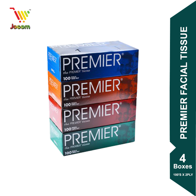 Premier Tissue 100’s x 4 boxes [KL & Selangor Delivery Only]