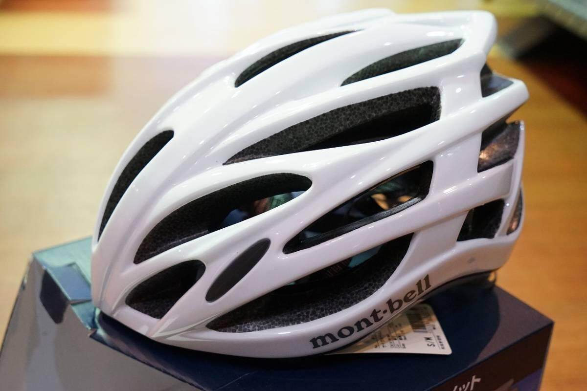 Montbell Cycle Helmet  (S/M size)  (WHITE)
