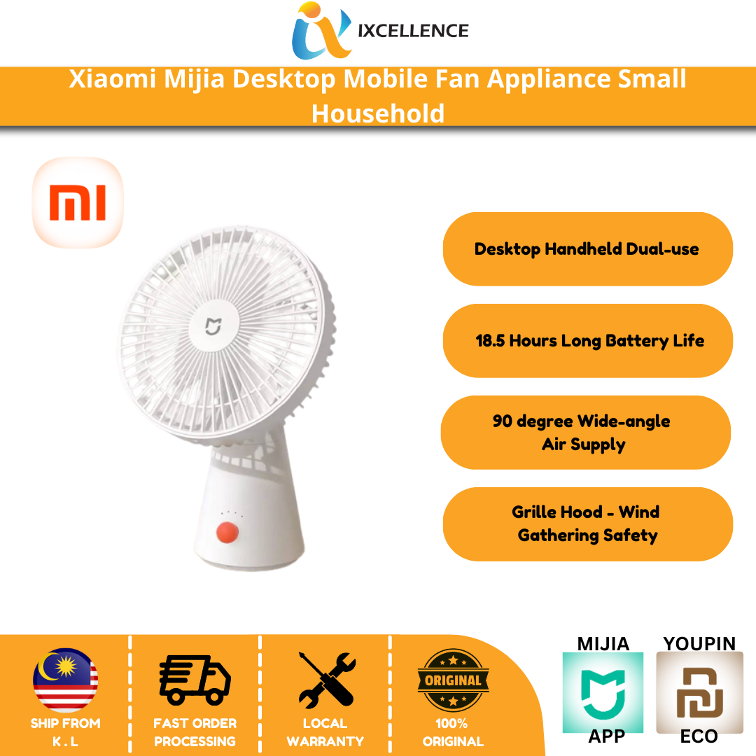 [IX] Xiaomi Mijia Desktop Mobile Fan Appliance Small Household