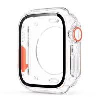 Change To Ultra 360 Full Protector Case for Apple Watch Series 11 10 9 8 7 6 5 4 SE 42mm 46mm 45mm 41mm 44mm 40mm Tempered Glass Screen Protector Hard PC Front Rear Bumper Case for iwatch Series 11 Change To Ultra