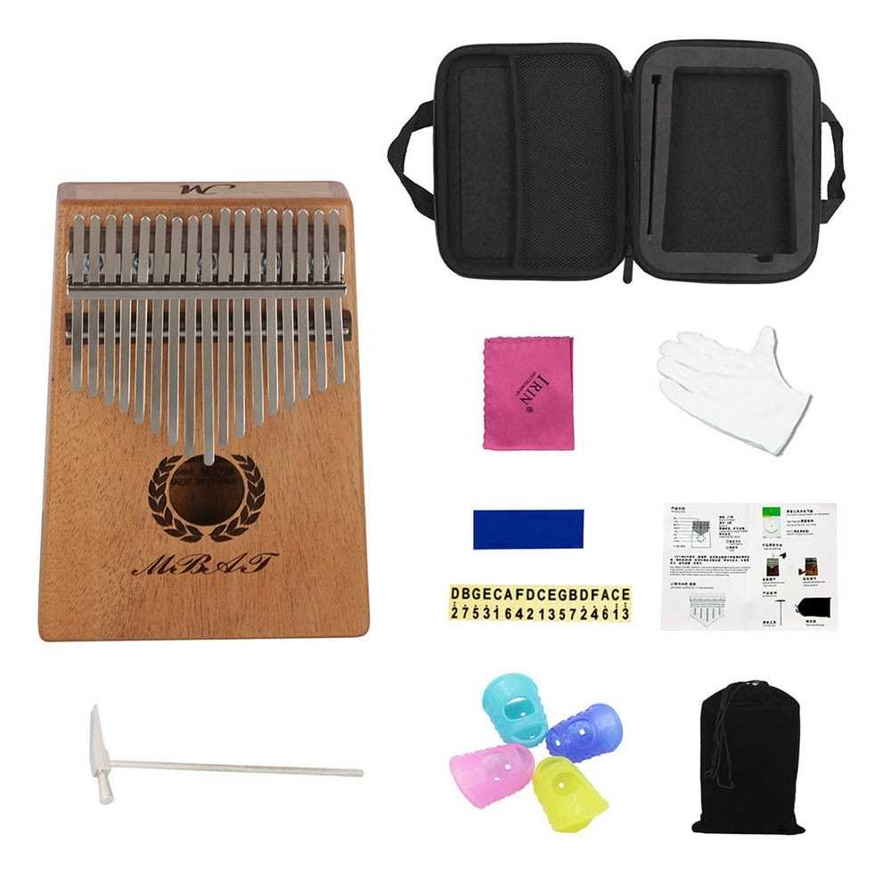 Buy K17M 17key Kalimba Thumb Piano Mbira Mahogany Solid Wood With Carry