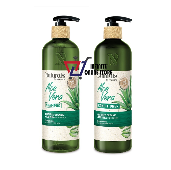 NATURALS BY WATSONS Hair Care Aloe Vera Shampoo & Conditioner Set