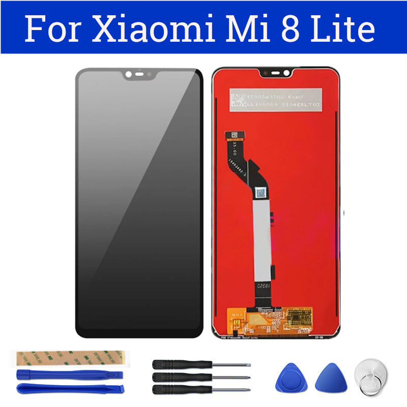 Dành Cho Xiaomi Mi 8 Lite Bộ Số Hóa Màn Hình Cảm Ứng Màn Hình LCD, Bộ Phận Thay Thế Lắp Ráp Đầy Đủ 6.26 Inch