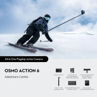 DJI Osmo Action 6 - Action Camera | 1/1.1-Inch Square Sensor | Variable Aperture | 4K 360° HorizonSteady | 50GB Storage