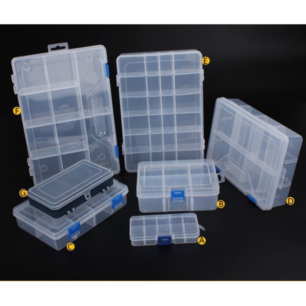 Household Vehicle-mounted Storage Box Plastic Container for Tool Electronic Components (Type A -Small)