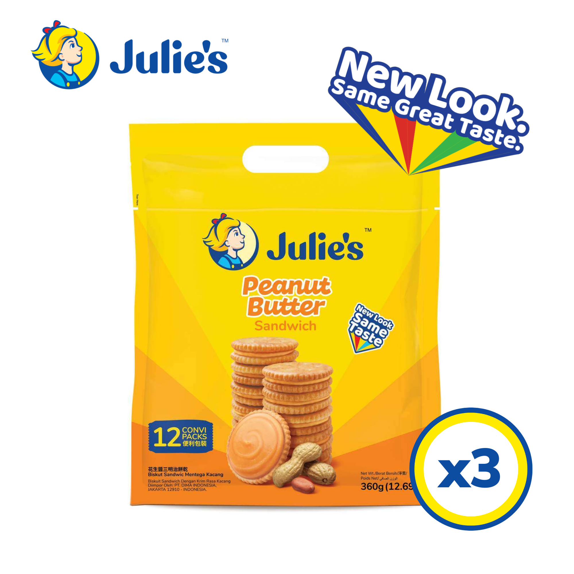 Julie’s Peanut Butter Sandwich 360g x 3 packs