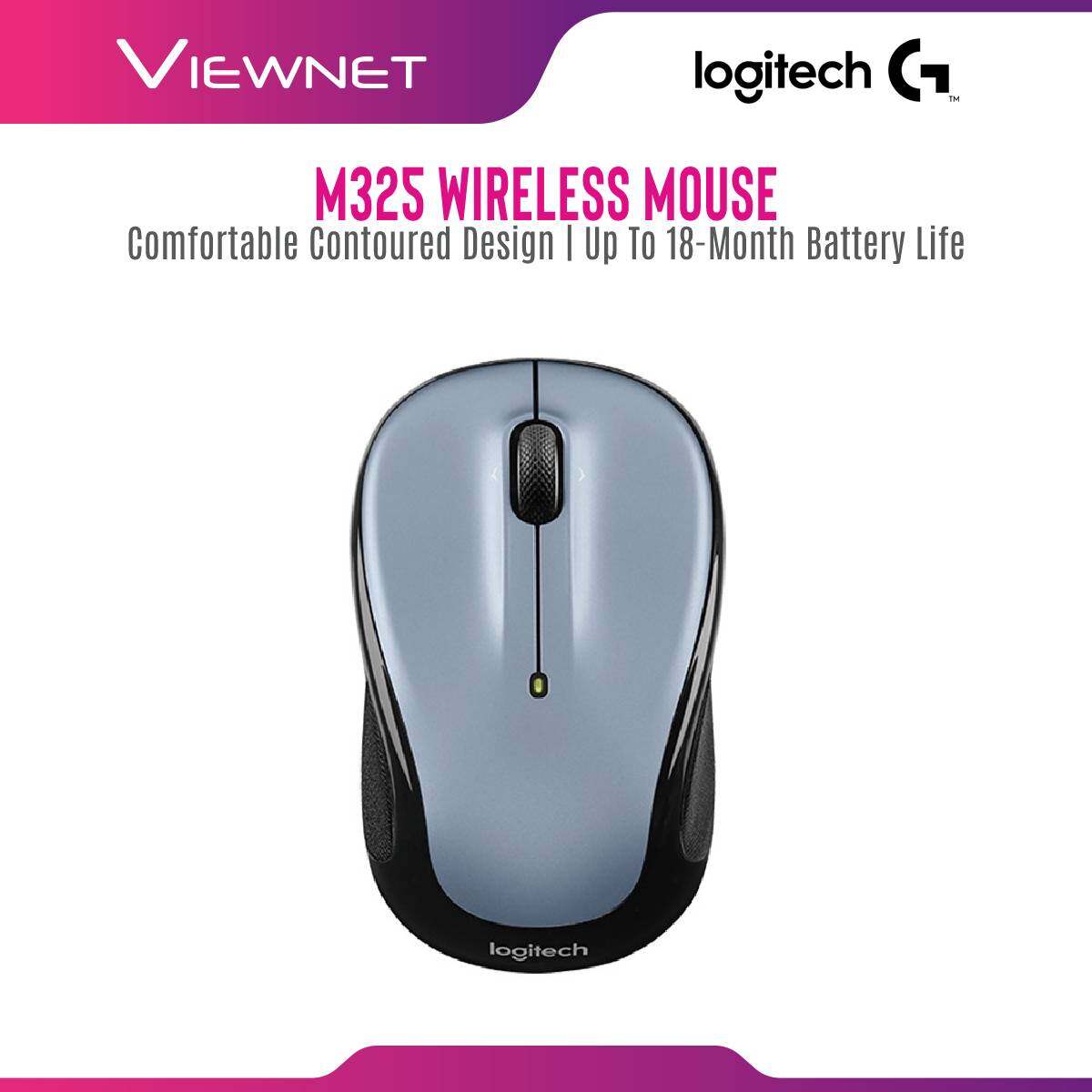 Logitech M325 Wireless Mouse (Peacock Blue / Light Silver / Grey)