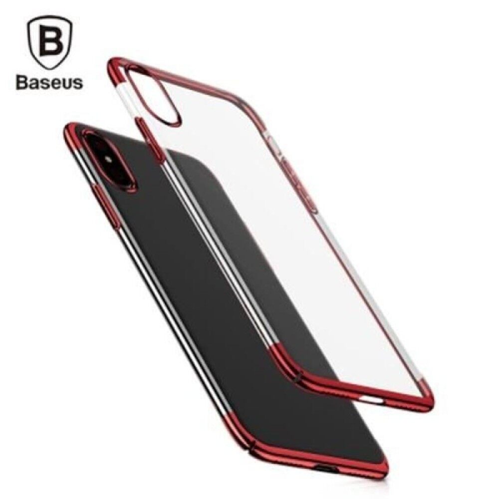 BASEUS GLITTER CASE ULTRA SLIM PC BACK COVER FOR IOS X (RED)