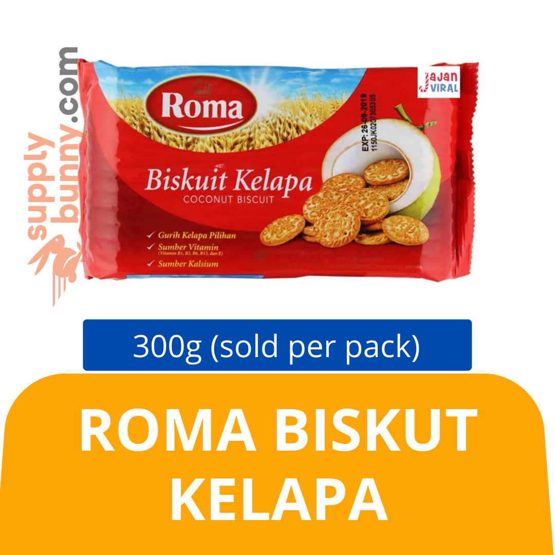 Roma Biskut Kelapa 300g (sold per pack) 椰子饼 PJ Grocer Biskut Kelapa Roma