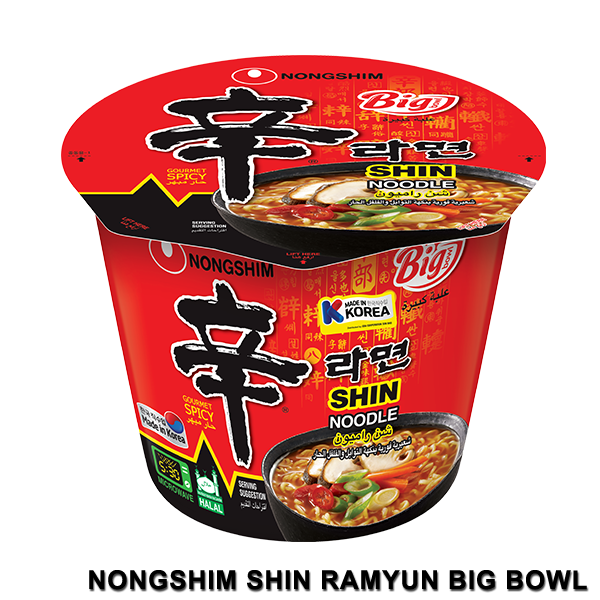 NongShim Shin Ramyun Big Bowl 114g | Spicy Shin Ramen