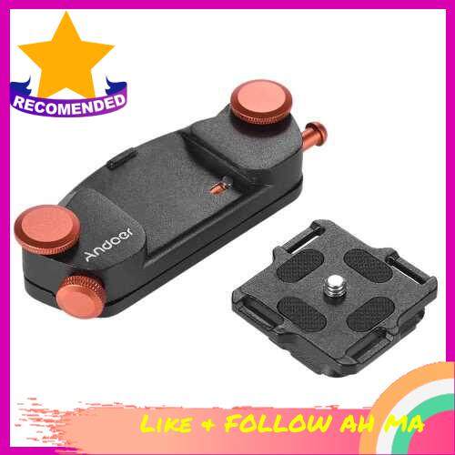 Best Selling Andoer Metal Quick Release Camera Waist Belt Strap Buckle Button Mount Clip for Canon Nikon Sony DSLR Cameras Max. Load Capacity 20kg (Orange)
