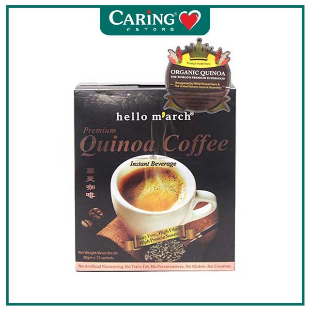 HELLO MARCH PREMIUM QUINOA COFFEE 30G 12S