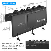 WEST BIKING Tailgate Bike Pads Tailgate Protection Mad with Tool Pockets Mountain MTB Bike Carrier Bicycle Rack Cover Protection Mats for Pickup Truck