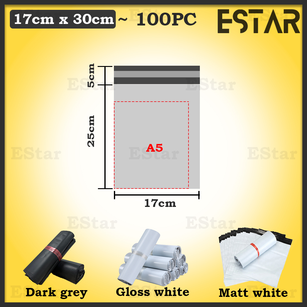 All Size Courier Bag Parcel Bag Packaging Bag Parcel Plastic Plastik Pos Flyers White 100pc/50pc/25pc 快递袋子 CB05