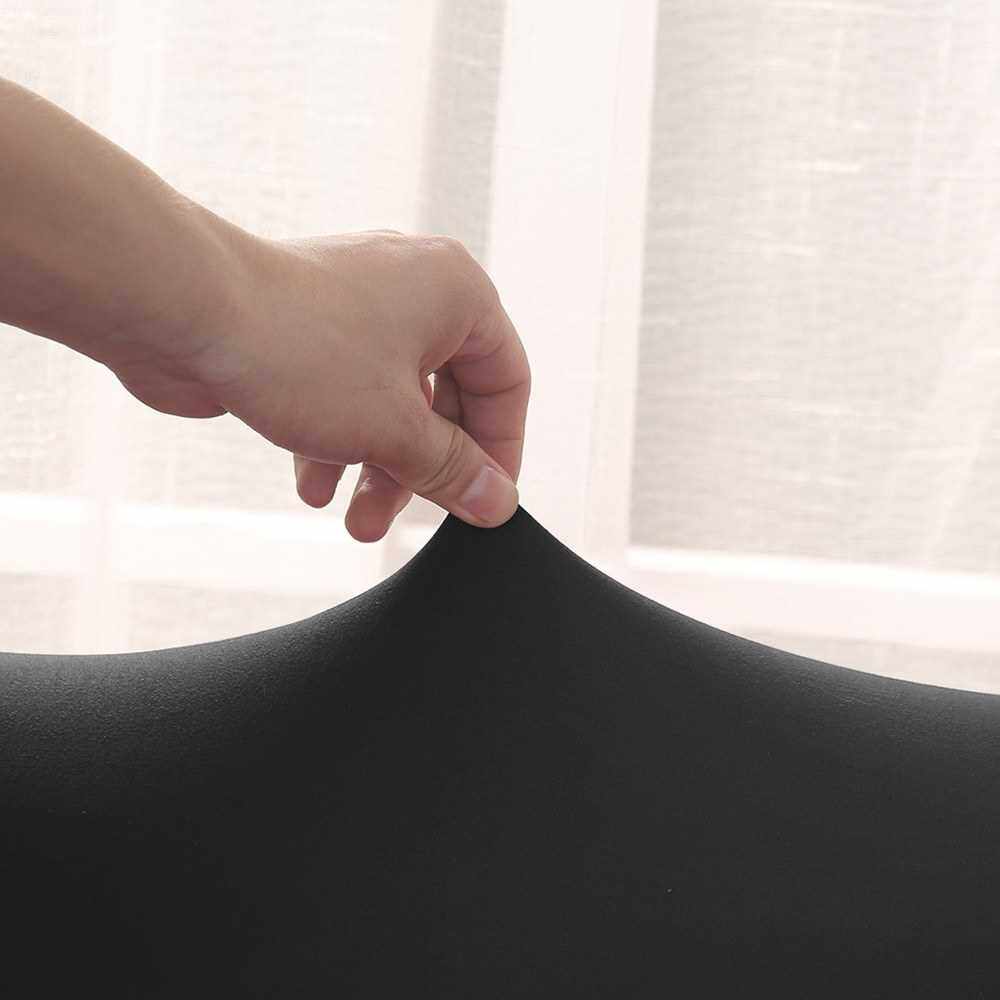 Sofa Cover Stretch Recliner Chair Cover Furniture Protector Couch Soft with Elastic Milk Silk Fabric (Black)