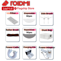 Roidmi Eve Plus Vacuum Cleaner Parts Accessories- Dust Bag Side Brush Filter Wipes Roller Brush Mopping Module