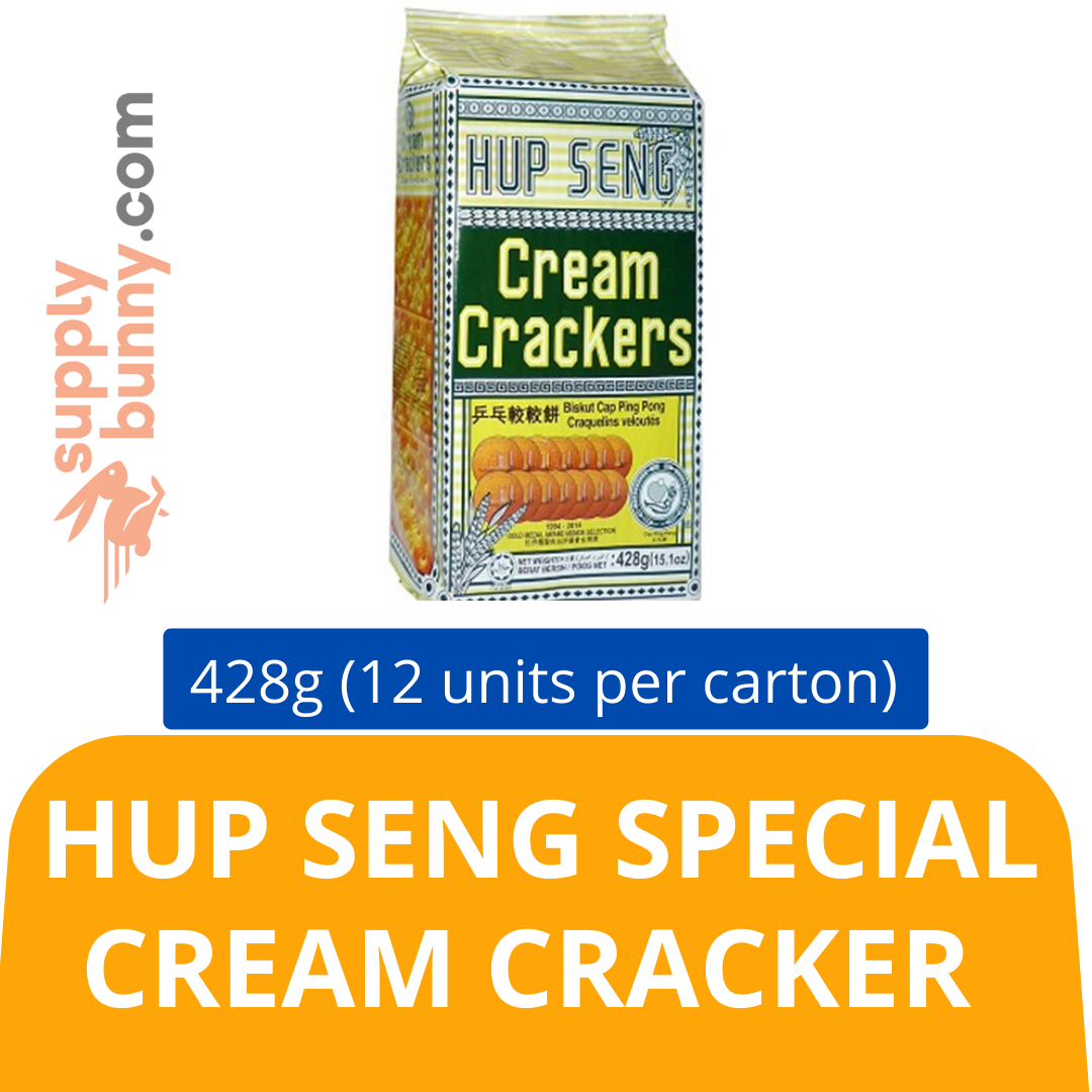 Hup Seng Special Cream Cracker  (428g X 12 packs) (sold per carton) 合成苏打饼 PJ Grocer Biskut Hup Seng Krim Istimewa