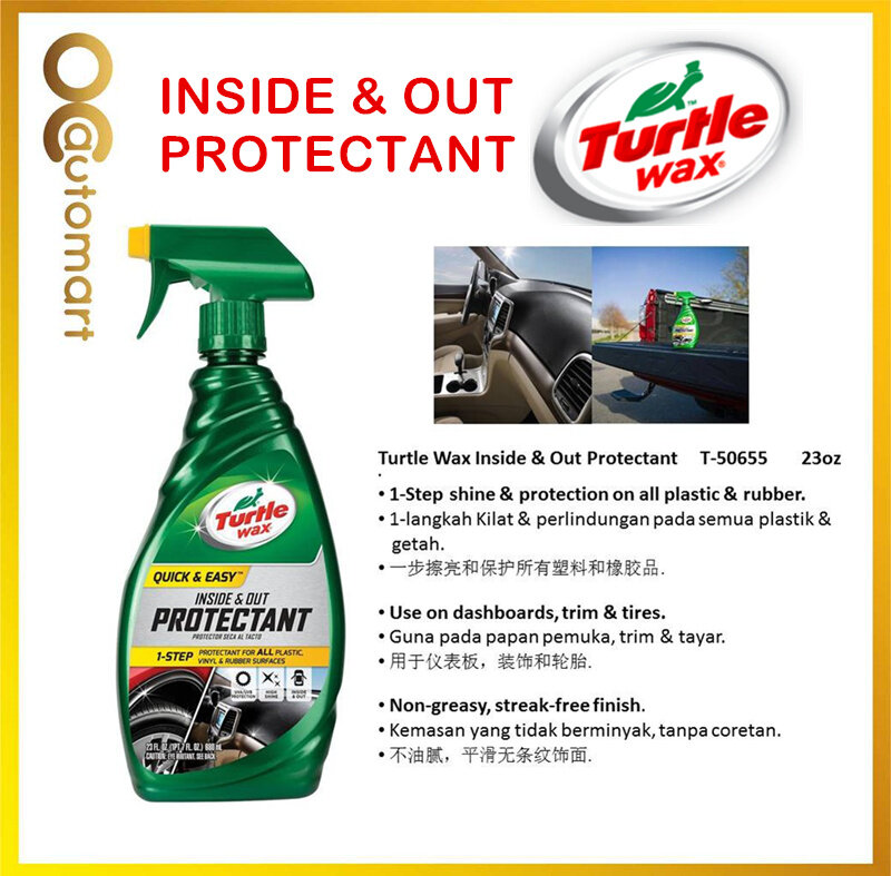TURTLE WAX QUICK & EASY INSIDE & OUT PROTECTANT T-50655 23OZ