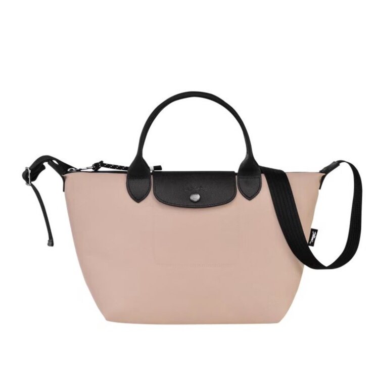 100% chính hãng mới Longchamp 1512 1500 Nylon vải da đeo vai cho nữ Túi xách đeo chéo nhỏ vừa nhỏ đeo chéo bánh bao Túi tote không thấm nước