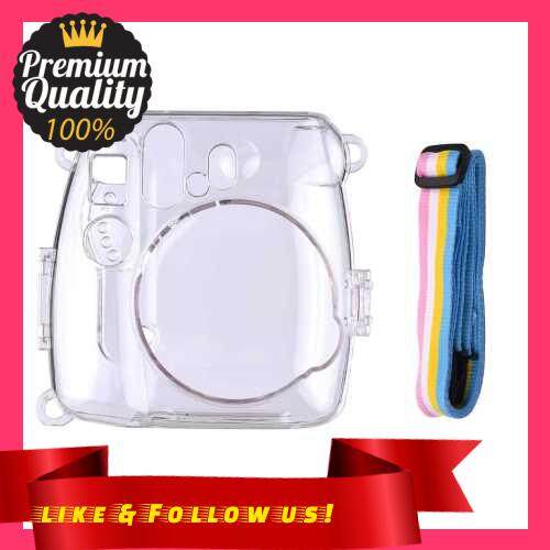 People's Choice Instant Camera Transparent Protection Case with Rainbow Lanyard Replacement for Fujifilm Instax Mini 8/9 (3)