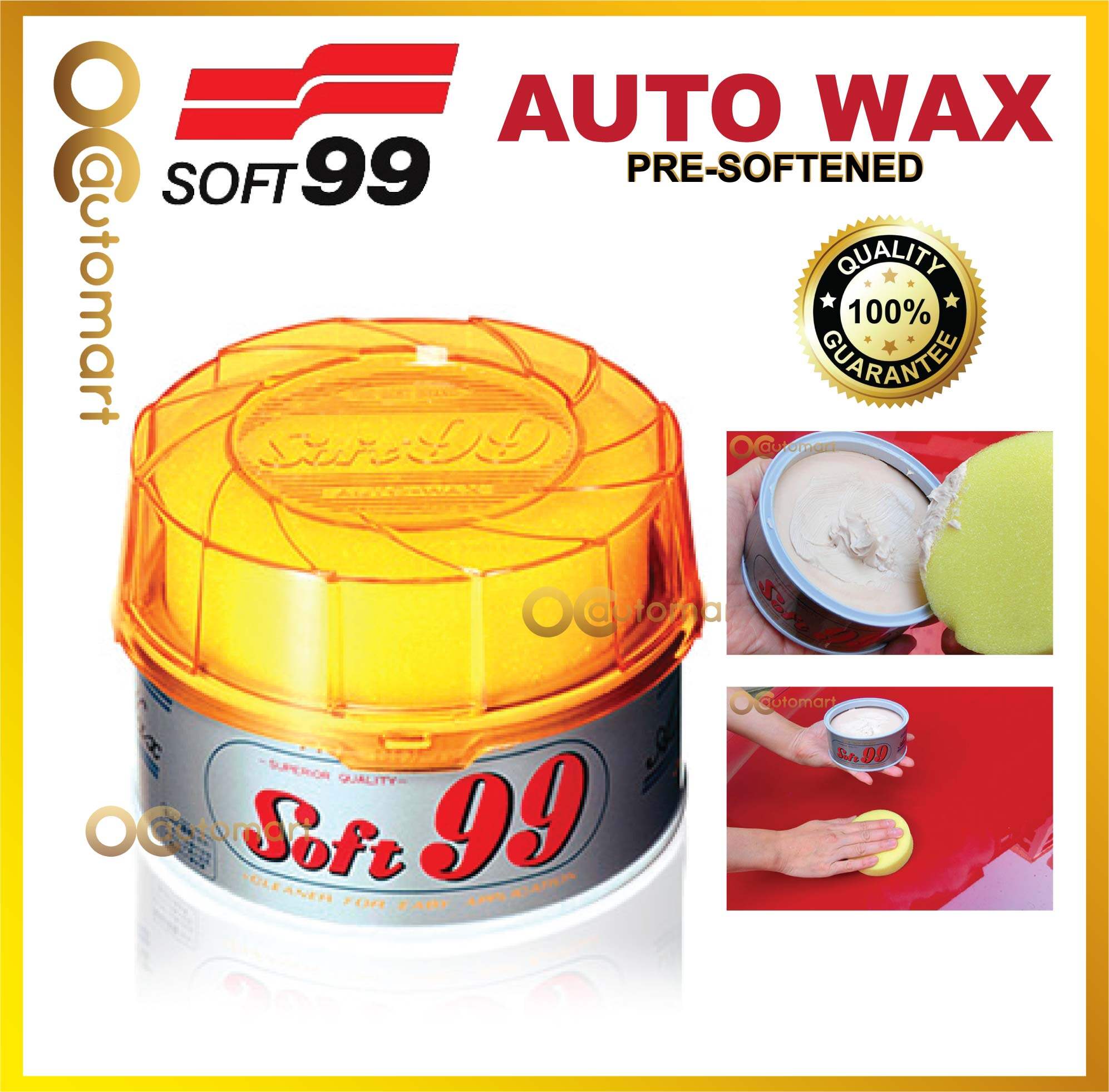 ( Free Gift ) SOFT 99 / Soft99 Pre Softened Auto Henneri Wax Paste 280g Car Wax Polishing Polish