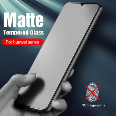 Matte Frosted Tempered Glass For Huawei Mate 20 P20 Pro P30 Lite Nova 3i 5T 7i Y9s Screen Protector