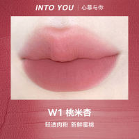 INTO YOU Air Lip Mud Thin Matte Soft Mist Velvet Lip Mud Lipstick Enhances Whiteness Non-stick Lip and Cheek Dual-use Lip Mud
